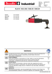 Desoutter 6151760190 Manual Del Usuario