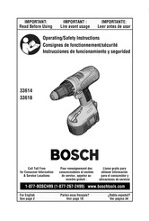 Bosch 33614 Instrucciones De Funcionamiento Y Seguridad