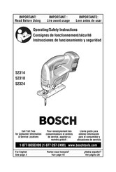 Bosch 52318 Instrucciones De Funcionamiento Y Seguridad