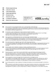 VOSS.farming BA-1337 Manual De Instrucciones