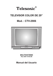 Telesonic CTV-2906 Manual Del Usuario