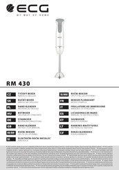 ECG RM 430 Manual De Instrucciones