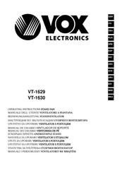 VOX electronics VT-1629 Manual De Usuario