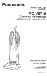 Panasonic MC-V5716 Instrucciones De Operación