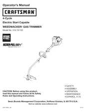 Craftsman WEEDWACKER 316.731702 Manual Del Operador