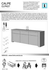 Forte CALPE CLPK27 Instrucciones De Montaje