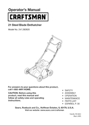 Craftsman 247.282820 Manual Del Operador