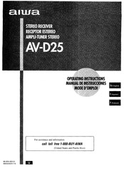 Aiwa AV-D25 Manual De Instrucciones