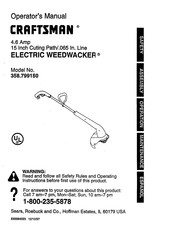 Craftsman WEEDWACKER 358.799150 Manual Del Operador