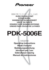 Pioneer PDK-5006E Manual De Instrucciones