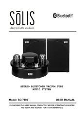 SOLIS SO-7500 Manual De Instrucciones