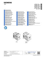 Siemens SIRIUS 3RT146-N Serie Instructivo