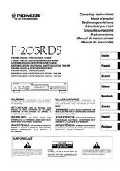 Pioneer F-2O03KD5 Manual De Instrucciones