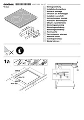 Gaggenau VI 461 Instrucciones De Montaje