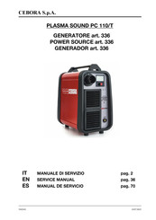 Cebora PLASMA SOUND PC 110/T Manual De Servicio