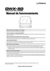 Roland DWX-50 Manual De Funcionamiento