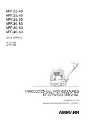 Ammann APR 30/50 Traducción Del Instrucciones De Servicio Original