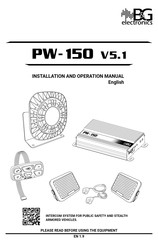 B&G electronics PW-150 Manual De Instalación Y Operación