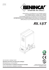 Beninca RI.15T Libro De Instrucciones Y Catálogo De Recambios