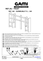 Gami ETAGERE MURALE 340 Instrucciones De Montaje
