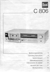 Dual C 806 Instrucciones De Manejo