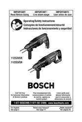 Bosch 11255VSR Instrucciones De Funcionamiento Y Seguridad