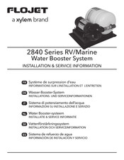 Xylem FLOJET 2840 Serie Información De Instalación