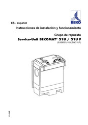 Beko SUBM31UF Instrucciones De Instalación Y Funcionamiento