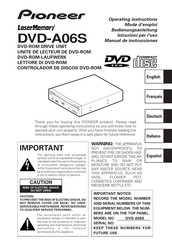 Pioneer LaserMemory DVD-A06S Manual De Instrucciones