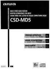 Aiwa CSD-MD5 Manual De Instrucciones