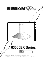 Broan Elite 63000EX Serie Manual Del Usuario