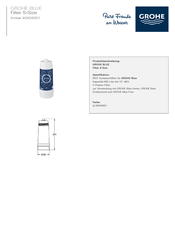 Grohe BLUE 40404001 Manual Del Usuario