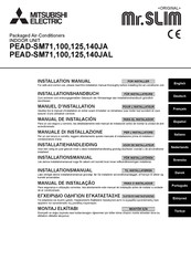 Mitsubishi Electric Mr.SLIM PEAD-SM125JAL Manual De Instalación