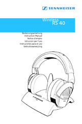 Sennheiser RS 40 Instruciones Para El Uso