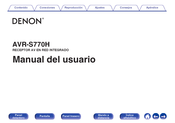 Denon AVR-S770H Manual Del Usuario