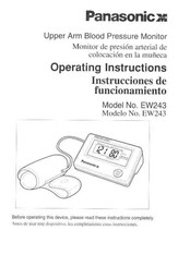 Panasonic EW243 Instrucciones De Funcionamiento