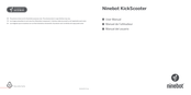 Ninebot KickScooter Manual Del Usuario