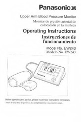 Panasonic EW243 Instrucciones De Funcionamiento