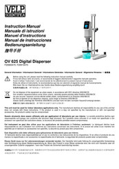 Velp Scientifica OV 625 Manual De Instrucciones