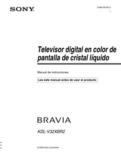 Sony BRAVIA KDL-V32XBR2 Manual De Instrucciones