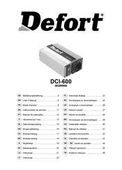 Defort DCI-600 Instrucciones De Servicio