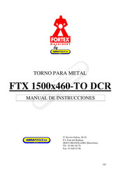 ABRATOOLS FORTEX MACHINERY FTX 1500x460-TO DCR Manual De Instrucciones