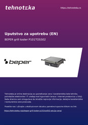 Beper P101TOS502 Manual De Instrucciones