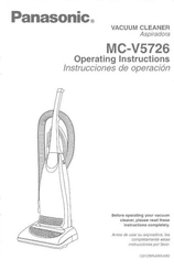 Panasonic MC-V5726 Instrucciones De Operación