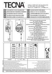 TECNA 9355RL Manual De Uso