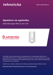 Ariston PRO1 R Instrucciones Para La Instalación, El Uso, La Manutención