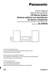 Panasonic SC-PM700 Manual Del Propietário