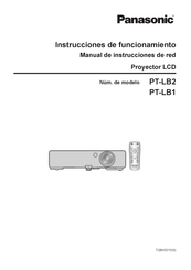 Panasonic PT-LB1 Instrucciones De Funcionamiento