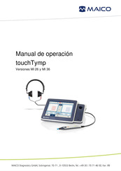 Maico touchTymp MI 36 Manual De Operación