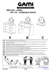 Gami ETAGERE MURALE 340 Manual Del Usuario